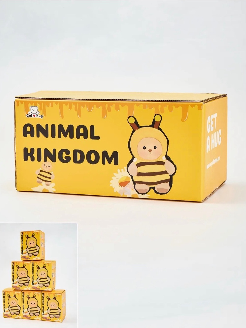 Animal Kingdom Bee Plush Toy - Yellow
